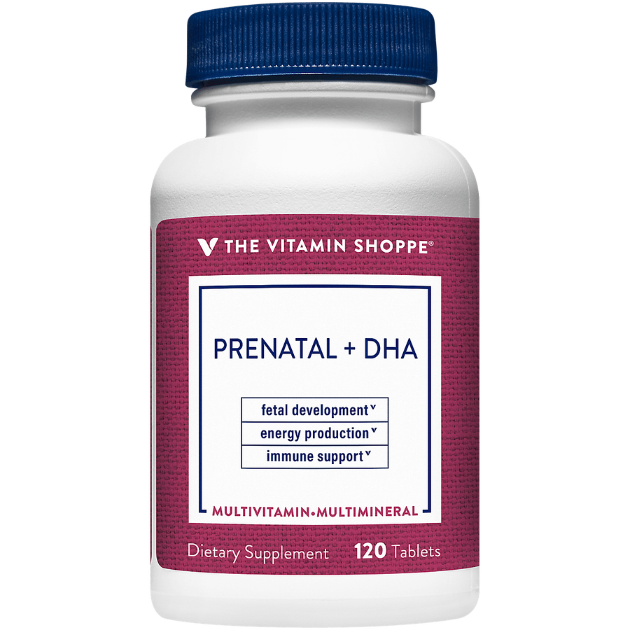Vitamin Shoppe Prenatal + DHA Multivitamin Tablets For A Healthy